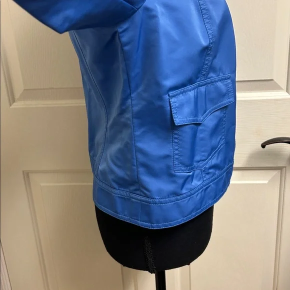 CARLISLE Blue Moto zippered jacket with pockets, Size 4, Excellent condition - Picture 7 of 14